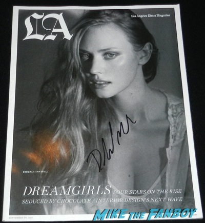 Deborah ann woll signed LA Magazine magazine cover 