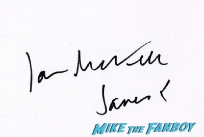 Ian McKellen  signing autographs X-Men: Days of Future Past UK premiere blue carpet michael Fassbender   13