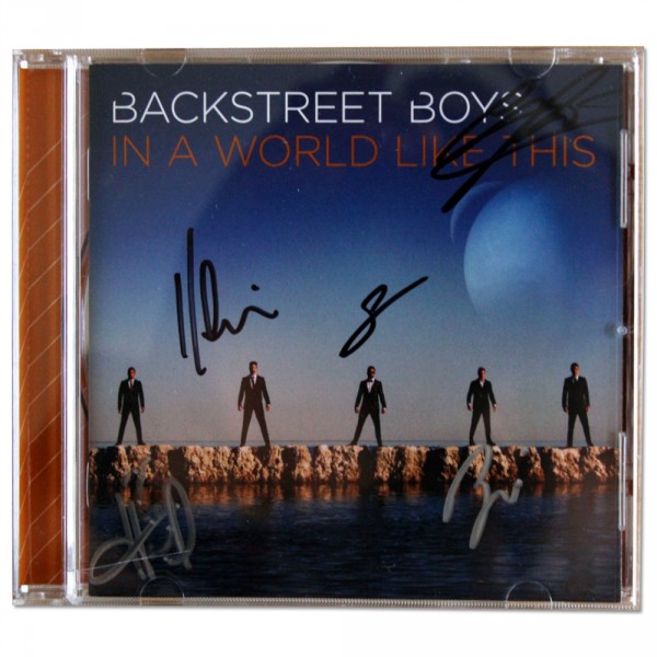 backstreet boys signed autograph cd