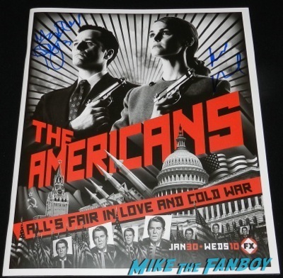 the americans season 1 press kit poster signed autograph