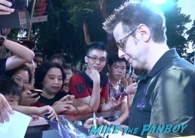 Guardians of the galaxy singapore fan event zoe saldana dave Bautista signing autographs    7