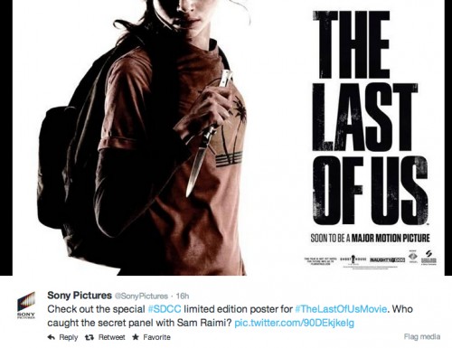 LAst of Us Movie poster teaser comic con