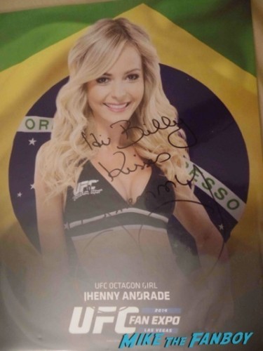Jhenny Andrade UFC Fan Expo Day 1 autograph signing photos rare     7