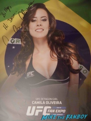 Camila De Oliveira UFC Fan Expo Day 2 signing autographs octagon girls hot    11