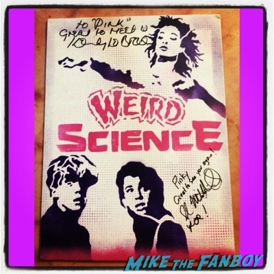 Weird science cast now 2014 signed autograph 6