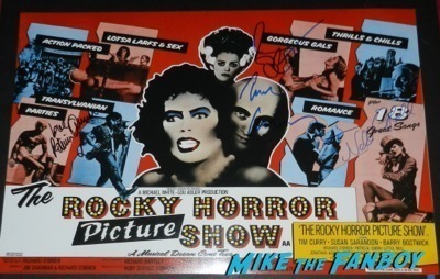 susan sarandon signed autograph rocky horror picture show uk poster signing autographs jimmy kimmel live 2014   18