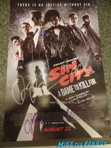 sin city 2 a dame to kill for signed autograph poster rare 
