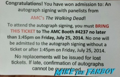 The walking dead autograph signing sdcc 2014 melissa mcbride  2