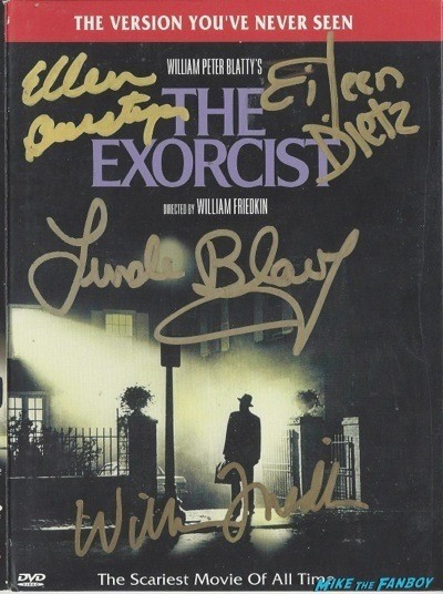 exorcist signed autograph dvd cover