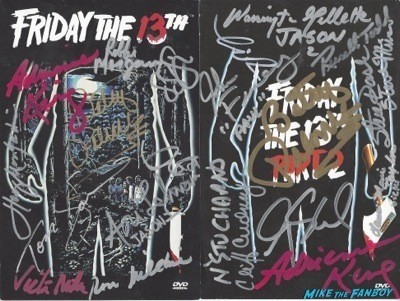 friday the 13th dvd cover signed dvd cover