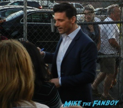 Frank Grillo signing autographs jimmy kimmel live 2014 hot sexy rare