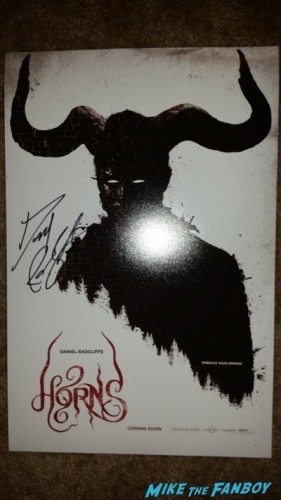 Horns movie premiere juno temple daniel radcliffe autographs 4