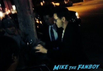 Robert Downey Jr signing autographs the juror q and a 4