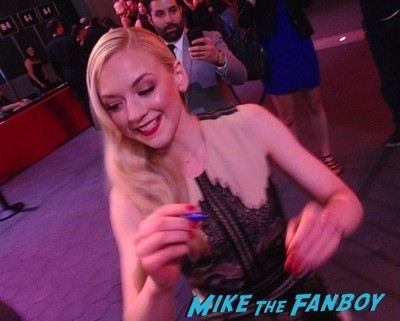Emily Kinney signing autographs The Walking Dead Season 5 Premiere Norman Reedus Andrew Lincoln signing autographs  28
