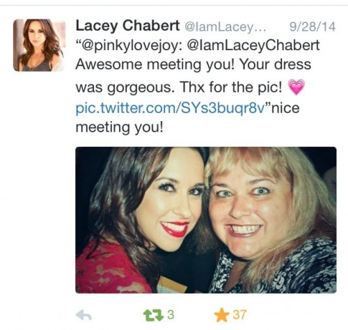 Twitter from Lacey Lacey Chabert fan photo signing autographs rare 