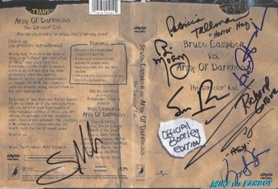 ARMY OF DARKNESS signed autograph dvd cover rare 