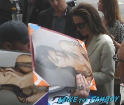 Angelina Jolie signing autographs unbroken q and a 3