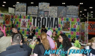 troma booth Comikaze expo 2014 convention floor stan lee signed autograph 45