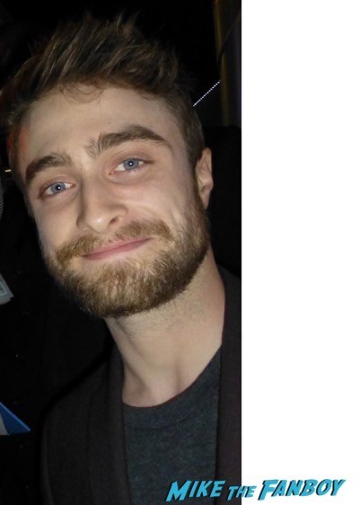 Daniel Radcliffe signing autographs for fans selfie 1