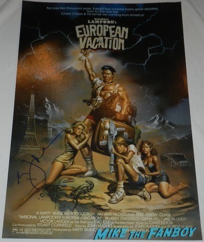 Eric Idle signed autograph national lampoon's european vacation poster signing autographs la live talks with john cleese 14