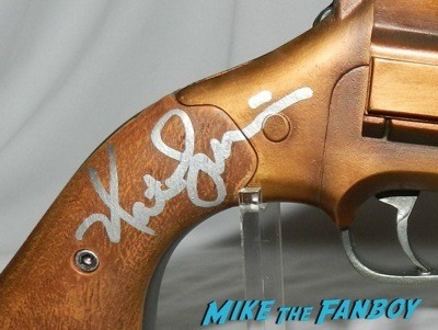 Nathan Fillion signed autograph mal renolds pistol replica signing autographs jimmy kimmel live 2014 mal reynolds  12
