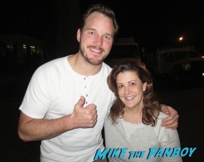 Chris Pratt Meeting Fans On The Set Of Parks And Recreation 2
