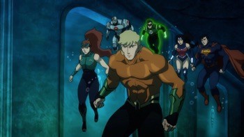 Justice League: Throne of Atlantis  blu ray cover