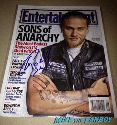 Sons of anarchy signed autograph poster on location charlie hunnam signing autographs 4