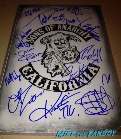 Sons of anarchy signed autograph poster on location charlie hunnam signing autographs 4