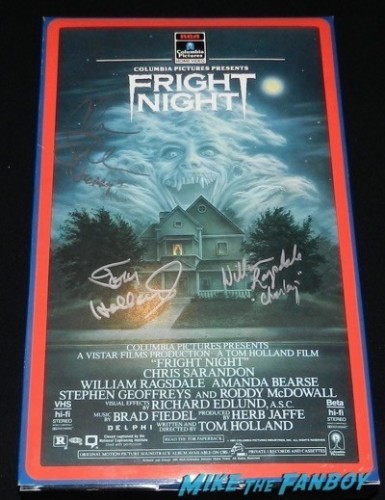 Fright night signed autograph counter standee chris sarandon 