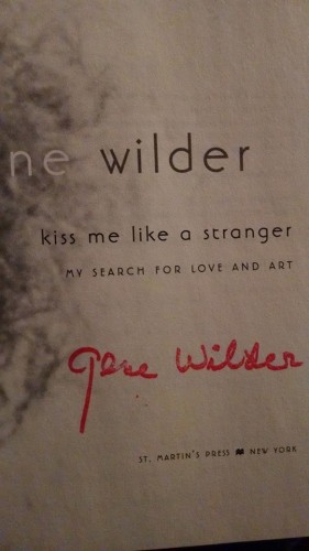 gene wilder signed book