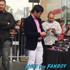 Manny Pacquiao meet and greet hollywood and highland 