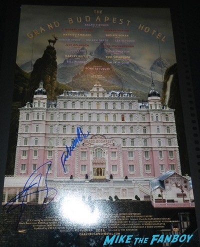 the grand budapest hotel signed poster 