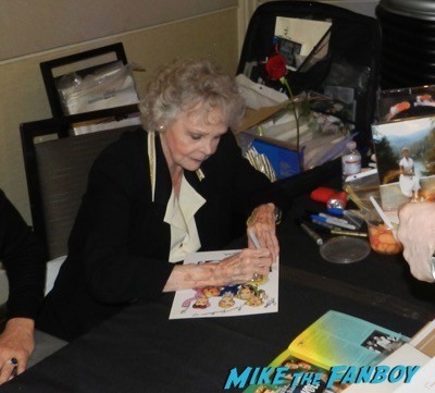 june lockhart signing autographs lost in space