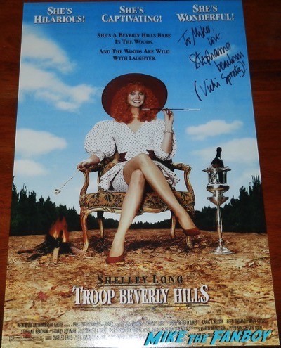 stephanie Beacham signed troop beverly hills mini poster autograph rare 