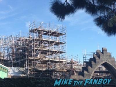 Wizarding World Of Harry Potter Construction photos Universal los angeles 5