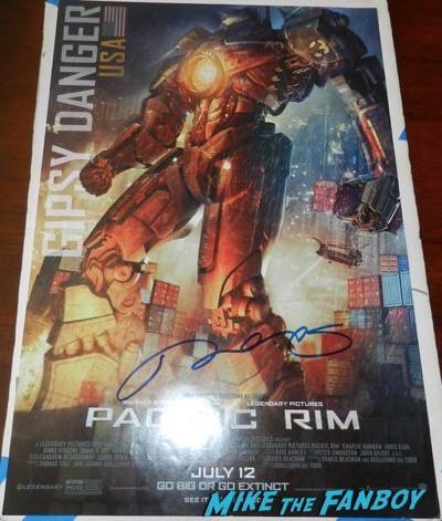 pacific rim poster signed autograph movie poster 