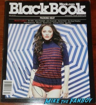 Mario Cotillard signed blackbook magazine