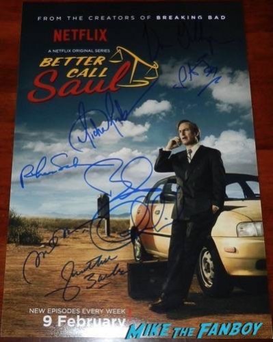 Better Call Saul signed autograph poster bob odenkirk 