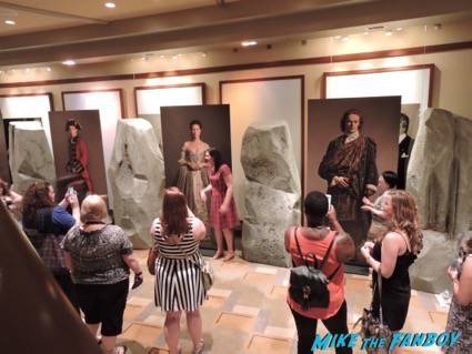 PaleyFest 2015 Outlander Standing Stones with character posters