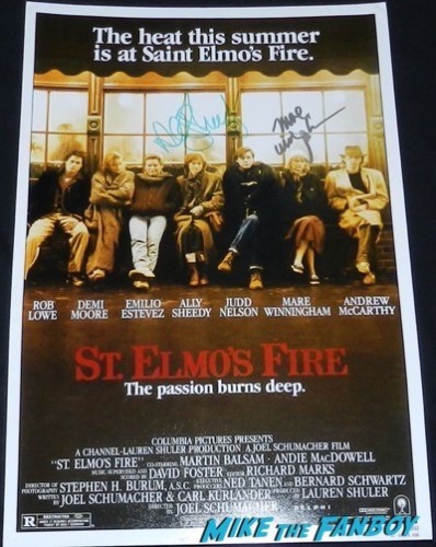st elmos fire mini poster Mare Winningham now fan photo signed autograph 6