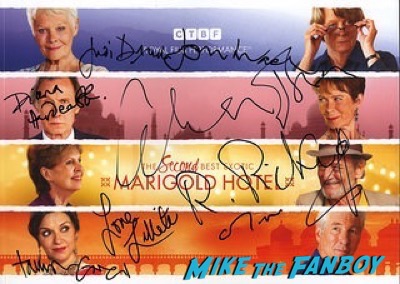 Second Best Exotic Marigold Hotel – World Premiere signing autographs7