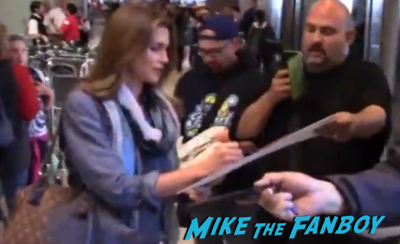 cindy crawford signing autographs LAX 1
