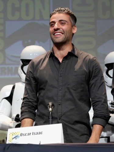 SAN DIEGO, CA - JULY 10:  Actor Oscar Isaac at the Hall H Panel for `Star Wars: The Force Awakens` during Comic-Con International 2015 at the San Diego Convention Center on July 10, 2015 in San Diego, California.  (Photo by Jesse Grant/Getty Images for Disney) *** Local Caption *** Oscar Isaac