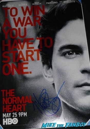 Matt Bomer signed autograph A Normal Heart Poster 