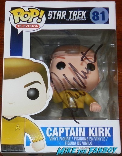 William Shatner signed autograph pop vinyl funko captain kirk