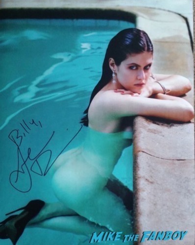 Alexandra Daddario signed autograph photo 