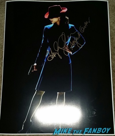 Hayley Atwell signed autograph agent carter poster