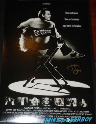 Jeffrey Jones signed autograph ed wood poster