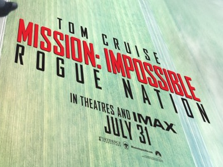 Mission Impossible Rogue Nation logo poster